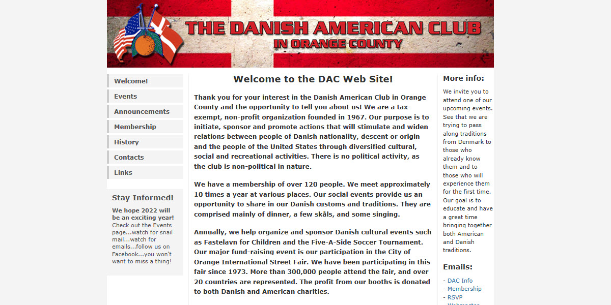 The Danish American Club in Orange County -  industry in Huntington Beach CA