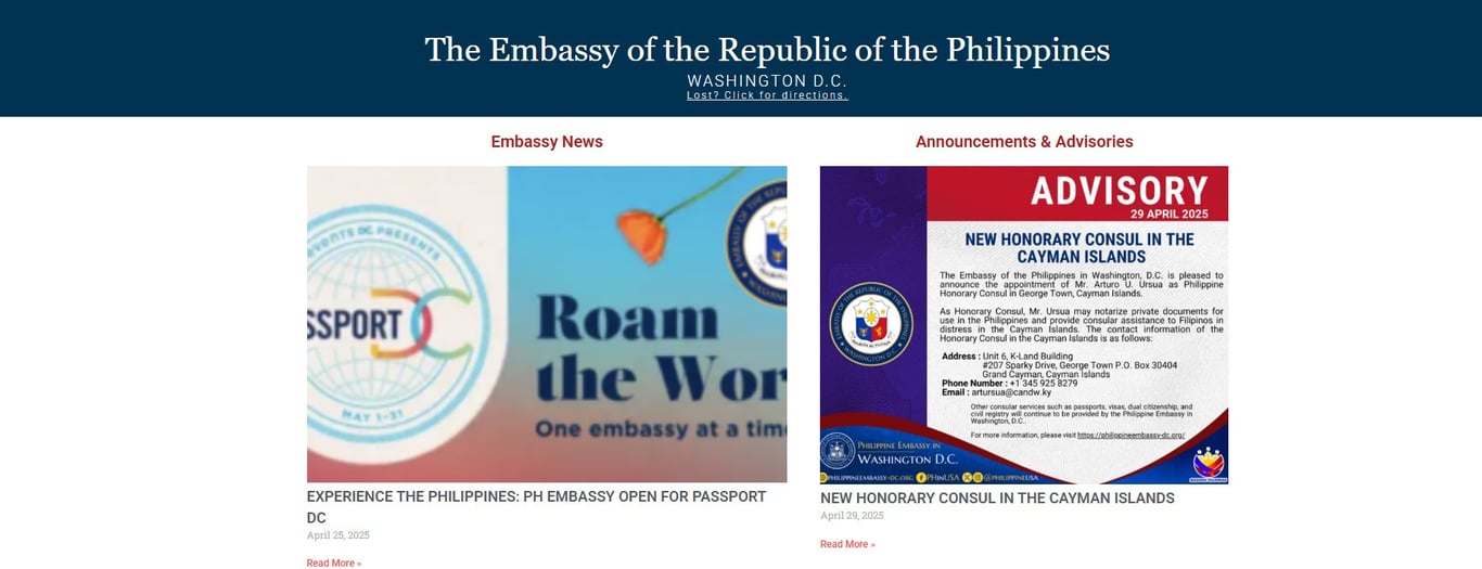 The Embassy of the Republic of the Philippines - Washington D.C. -  industry in Washington DC