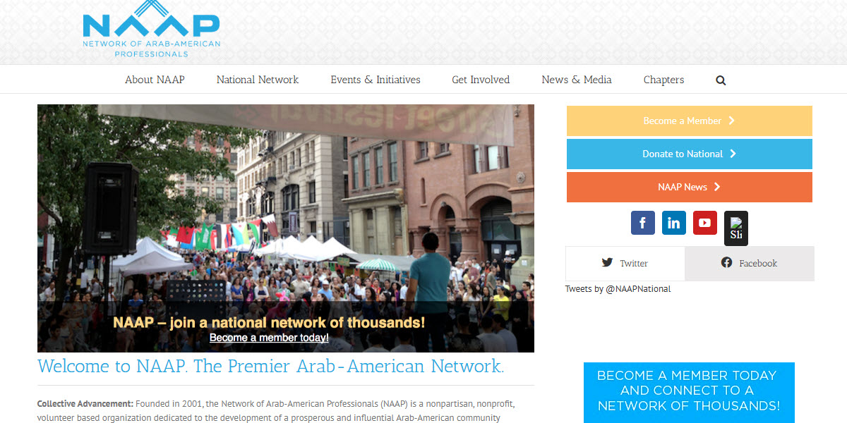 The Network of Arab American Professionals -  industry in New York NY
