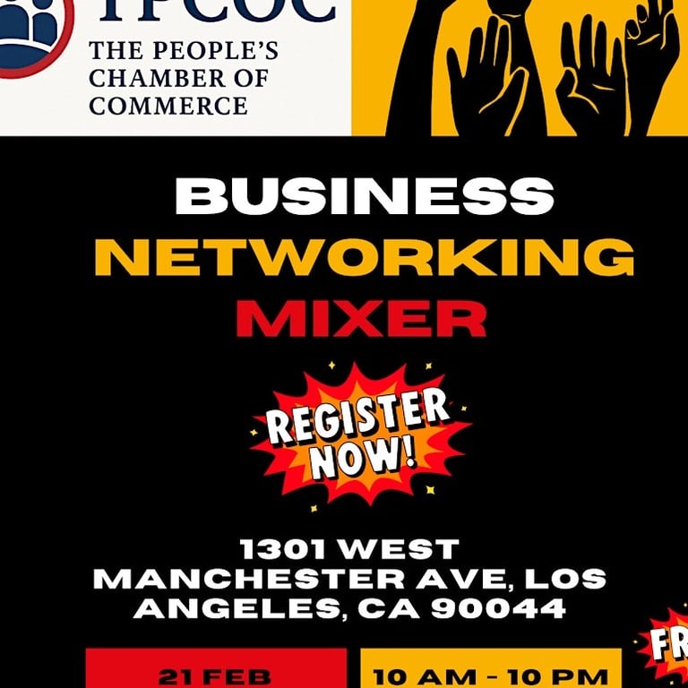 The People's Chamber of Commerce Black History Business Networking Event