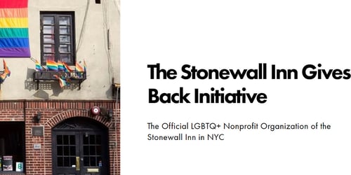 The Stonewall Inn Gives Back Initiative -  industry in New York NY