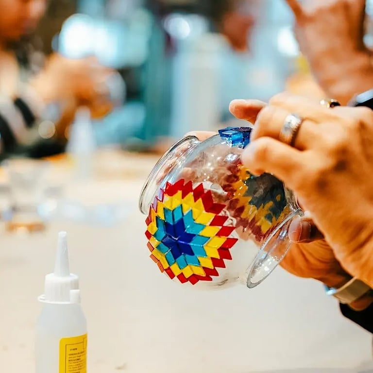 Traditional Turkish Mosaic Lamp Workshop in NYC