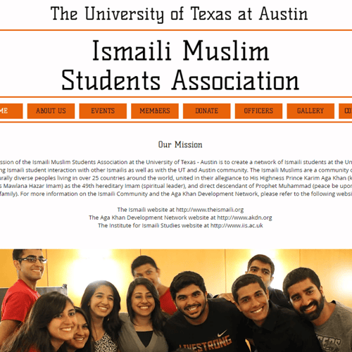 UT Austin Ismaili Muslim Students Association - Muslim category in Austin TX