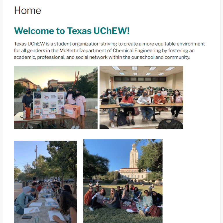 UT Austin Undergraduate Chemical Engineering Women -  industry in Austin TX