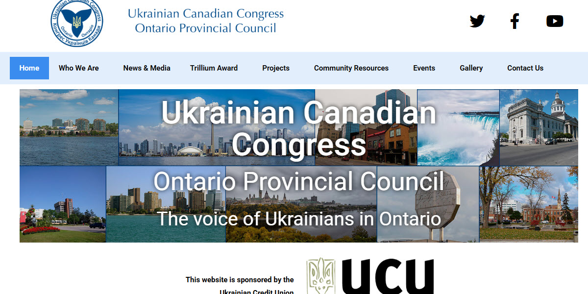 Ukrainian Canadian Congress Ontario Provincial Council -  industry in Ottawa ON