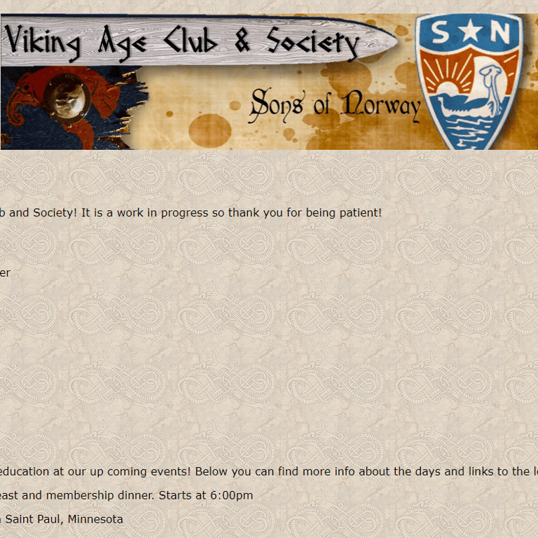 Viking Age Club and Society of the Sons of Norway - Norwegian category in Minneapolis MN