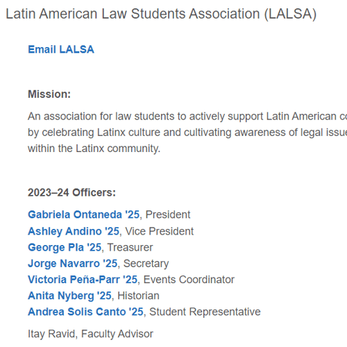 Villanova Latin American Law Students Association