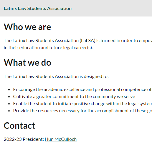 WSU Latinx Law Students Association -  industry in Detroit MI