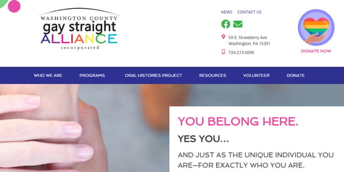 Washington County Gay Straight Alliance, Inc. -  industry in Washington PA