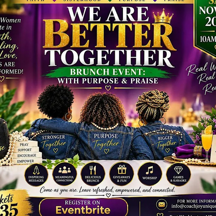 We Are Better Together: Brunch, Pearls & Jeans with Purpose & Praise