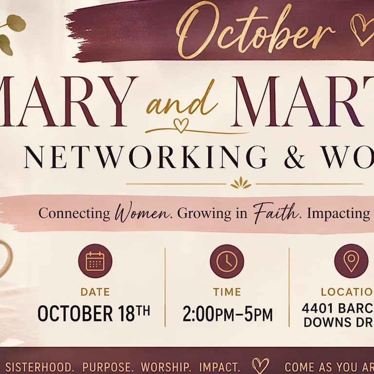 Women In Power Presents: Martha & Mary