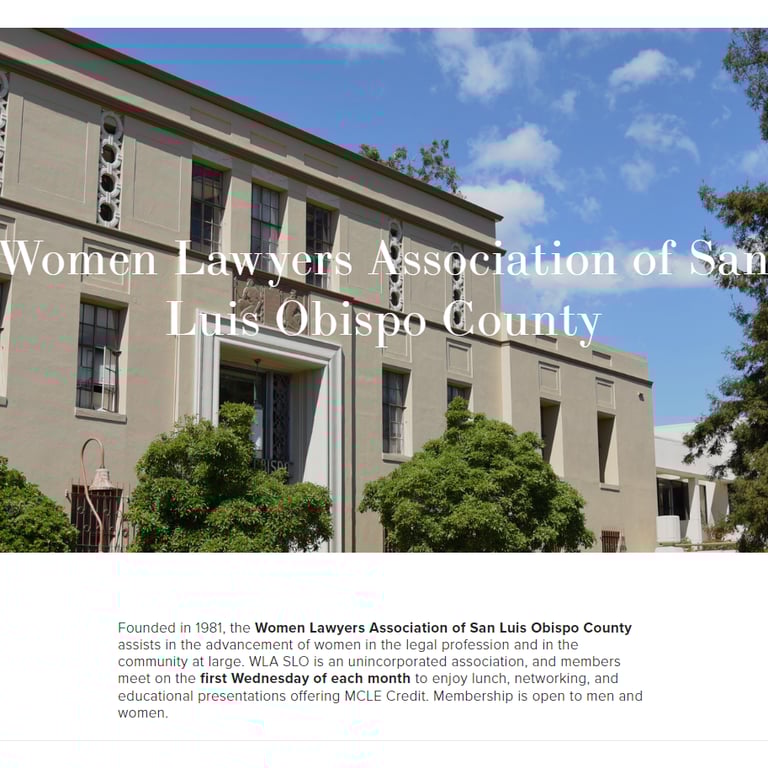 Women Lawyers Association of San Luis Obispo County