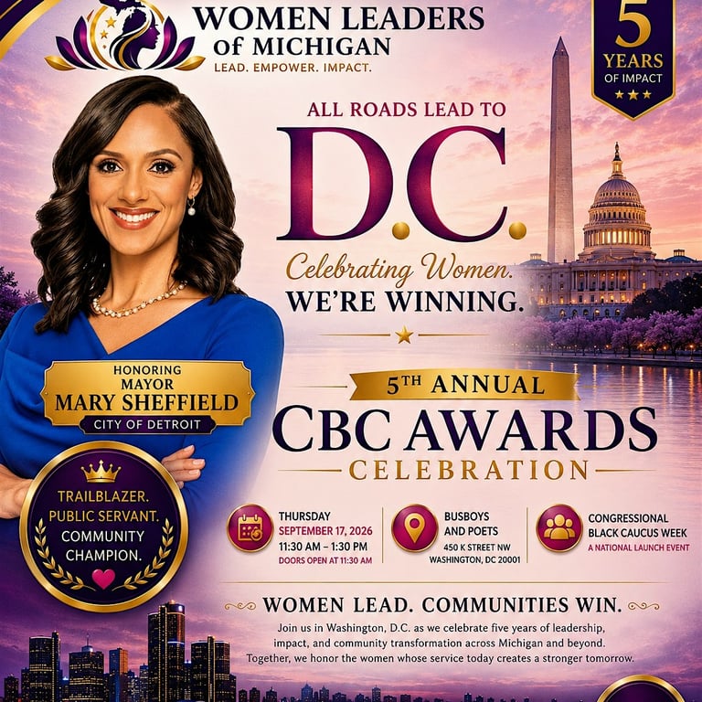 Women Leaders Of Michigan 5th Annual CBC Awards Celebration