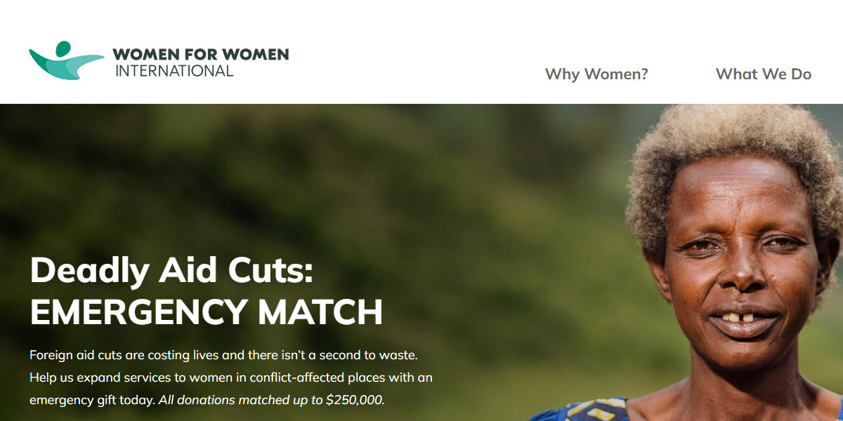 Women for Women International -  industry in Washington DC