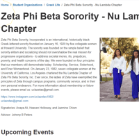 Zeta Phi Beta Sorority - Nu Lambda Chapter - Black category in Los Angeles CA
